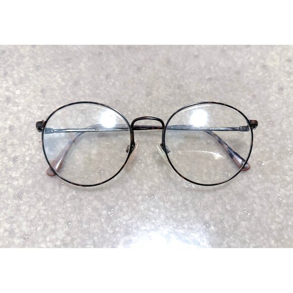 Flexon Accuflex Marcolin 107 Frame Glasses Brown Demi Tortoise Round Circle Oval - Picture 1 of 16